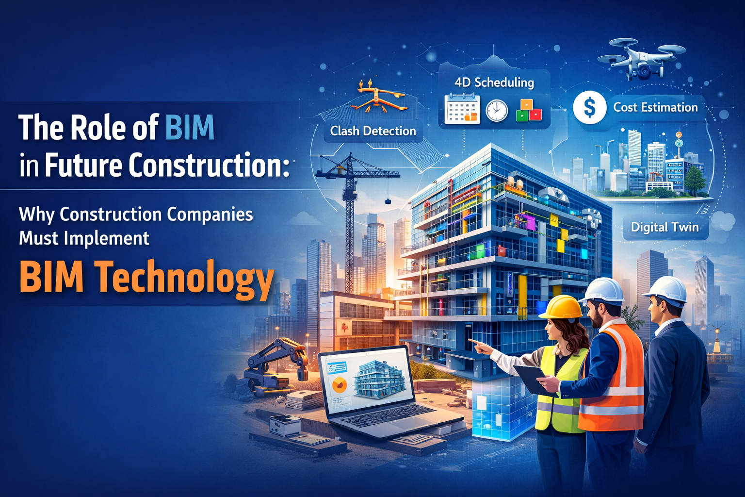 The construction industry is undergoing one of the biggest transformations in its history. Traditional construction methods—based on 2D drawings, manual coordination, and reactive problem-solving—are no longer sufficient for modern projects that demand speed, accuracy, cost control, and sustainability. At the center of this transformation lies Building Information Modeling (BIM) — a technology redefining how buildings are designed, constructed, and operated. BIM is no longer optional. It is becoming the foundation of future construction. What is BIM in Construction? Building Information Modeling (BIM) is a digital process that creates an intelligent 3D model containing both geometric and non-geometric data about a building project. Unlike traditional CAD drawings, BIM integrates: • Architectural design • Structural engineering • MEP systems • Construction scheduling • Quantity takeoff & cost data • Facility management information into a single coordinated digital environment. This allows architects, engineers, contractors, and owners to collaborate efficiently using one reliable data source. Why Traditional Construction Methods Are No Longer Enough Construction projects frequently experience: • Cost overruns • Project delays • Coordination conflicts • On-site rework • Communication gaps between trades Many of these issues arise because problems are discovered during construction rather than during design. BIM changes this approach by enabling teams to simulate and coordinate projects digitally before construction begins. The Role of BIM in Future Construction 1. Digital Twin & Virtual Construction Future construction will rely on digital twins—virtual replicas of physical buildings. With BIM, construction teams can: • Visualize the entire project lifecycle • Predict risks before execution • Improve planning accuracy Projects move from trial-and-error construction to data-driven construction. 2. Clash Detection & Coordination BIM enables automatic clash detection between structural, mechanical, electrical, and plumbing systems. Benefits include: • Reduced rework • Faster execution • Improved safety • Higher construction efficiency 3. 4D BIM – Time-Based Construction Planning By linking models with project schedules, BIM introduces 4D construction planning. Contractors can: • Simulate construction sequences • Optimize manpower deployment • Identify delays before they occur 4. 5D BIM – Smart Cost Control With 5D BIM, quantities and costs update automatically from the model. Construction companies gain: • Real-time cost visibility • Accurate estimations • Better financial control • Reduced budget risks 5. Enhanced Collaboration BIM establishes a shared data environment where all stakeholders work on a coordinated model. This improves: • Communication • Decision-making speed • Project transparency • Stakeholder confidence 6. Sustainable & Smart Construction As sustainability regulations grow worldwide, BIM supports: • Energy performance analysis • Material optimization • Carbon reduction strategies • Lifecycle sustainability planning BIM plays a critical role in developing green buildings and smart cities. 7. Lifecycle & Facility Management The value of BIM continues beyond construction completion. Owners and facility managers use BIM models for: • Maintenance planning • Asset tracking • Renovation decisions • Operational efficiency BIM transforms buildings into long-term digital assets. Why Construction Companies Must Implement BIM Today ✔ Competitive Advantage Many international projects now mandate BIM compliance. Companies without BIM capabilities risk falling behind global competitors. ✔ Reduced Project Risk Digital coordination minimizes uncertainties and costly site issues. ✔ Higher Productivity Automation reduces manual work and improves engineering efficiency. ✔ Global Collaboration BIM enables construction firms to collaborate seamlessly with specialized engineering partners worldwide. How Acurabim Engineers Supports BIM Implementation Acurabim Engineers provides expert BIM services supporting contractors, consultants, and developers across international markets including the USA, UAE, Canada, and Europe. Our BIM expertise includes: • BIM Modeling (LOD 100–500) • MEP Coordination & Clash Detection • Scan to BIM Services • Construction Documentation • 4D & 5D BIM Solutions • Dedicated BIM Engineering Support At Acurabim Engineers, we help construction companies’ transition from traditional workflows to fully coordinated digital construction environments—improving project efficiency, reducing risk, and enabling smarter project delivery. The Future: BIM + AI + Automation The next evolution of construction combines: • Building Information Modeling (BIM) • Artificial Intelligence • Digital Twins • IoT Integration • Predictive Maintenance • Smart Infrastructure Management Construction companies adopting BIM today are preparing for AI-driven construction ecosystems tomorrow. Conclusion Building Information Modeling is transforming construction from a reactive industry into a predictive, collaborative, and data-driven process. Organizations implementing BIM gain: • Better project control • Faster delivery • Cost optimization • Improved collaboration • Long-term competitive advantage In the future of construction, companies will build digitally before building physically. Partnering with experienced BIM service providers like Acurabim Engineers enables construction firms to confidently move toward this digital future.