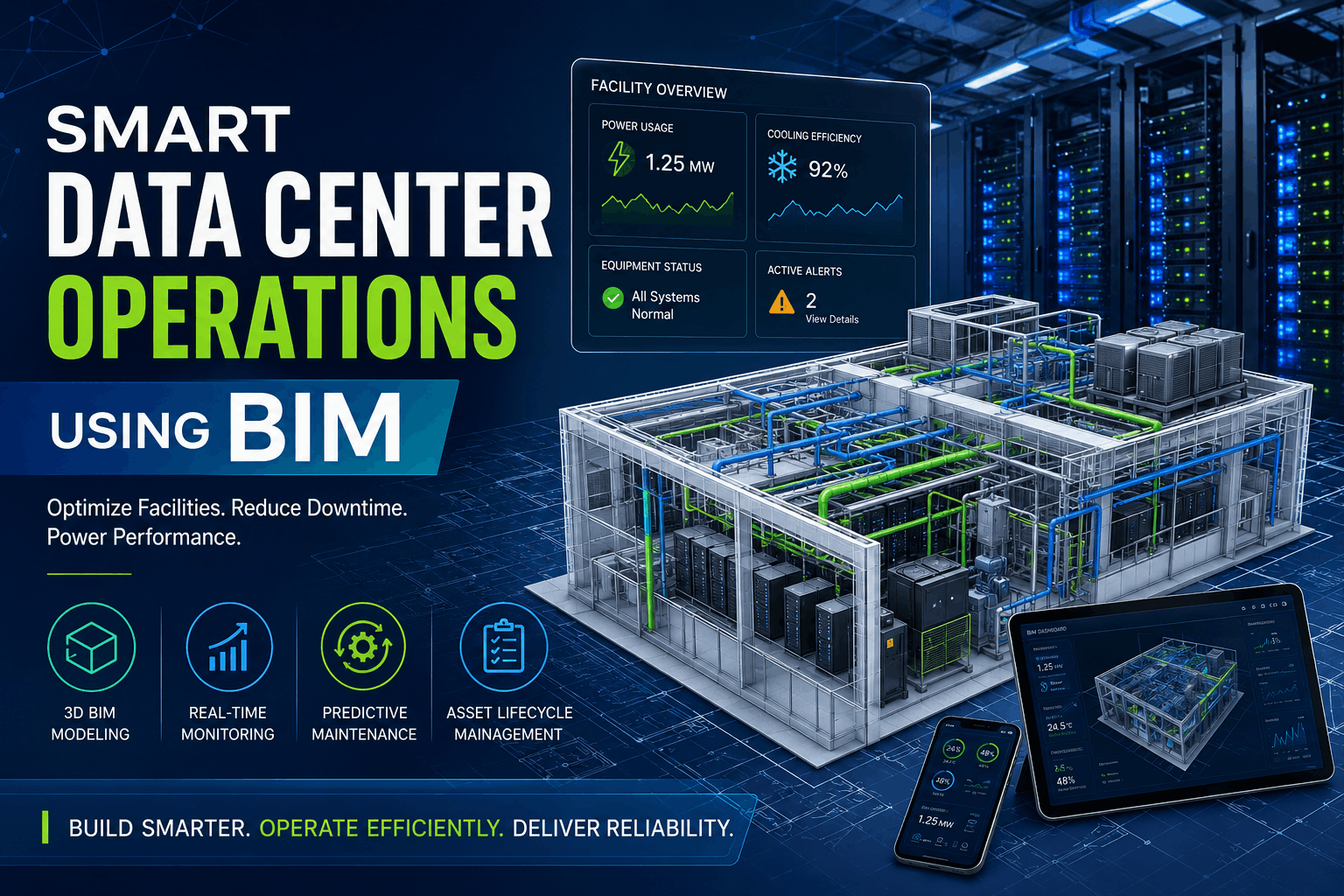 Smart data center operations with BIM