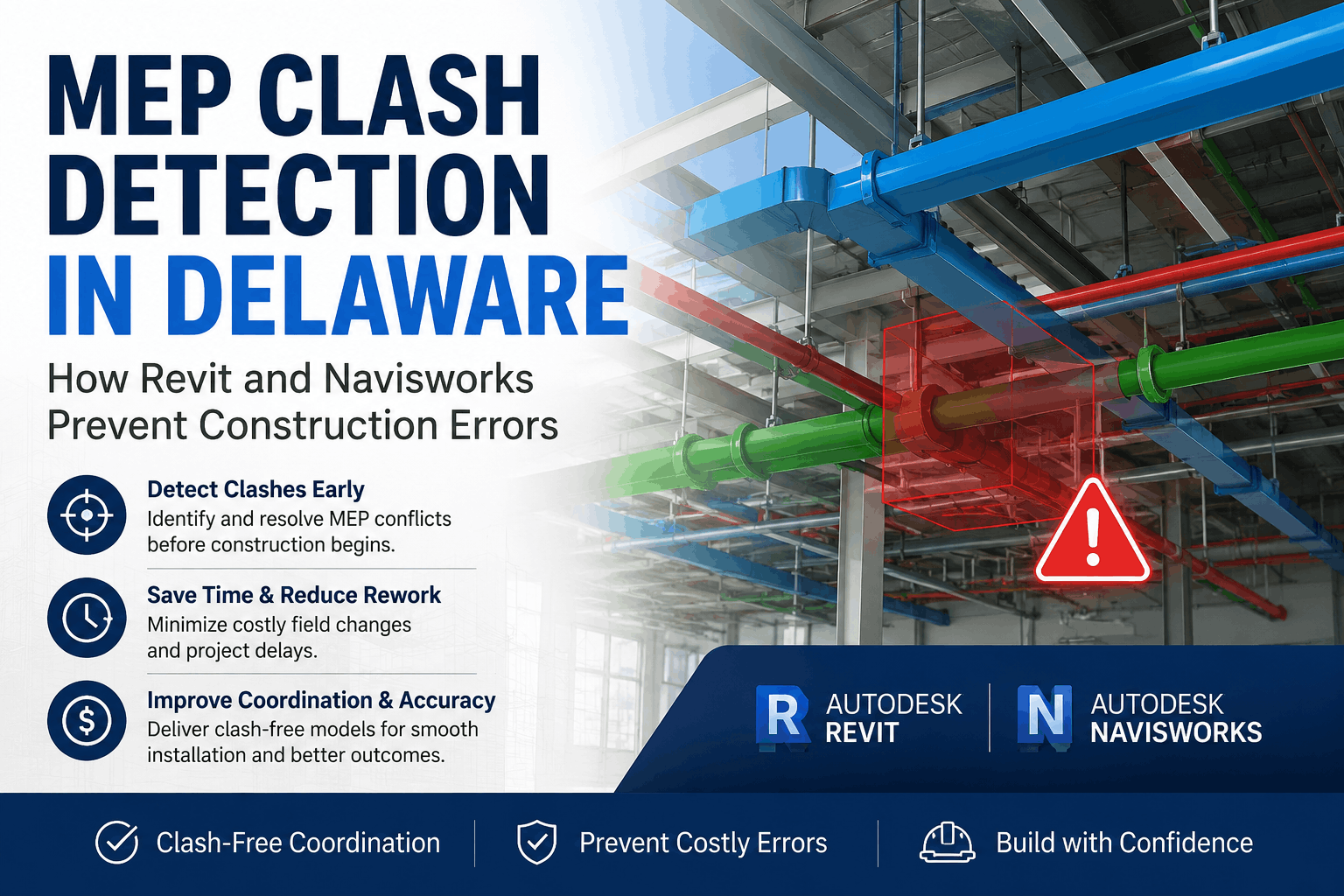 MEP Clash Detection in Delaware